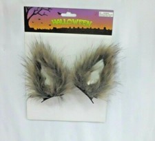 Brown Wolf Ears Clip On