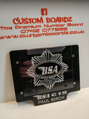 Trials front number board bsa - board,