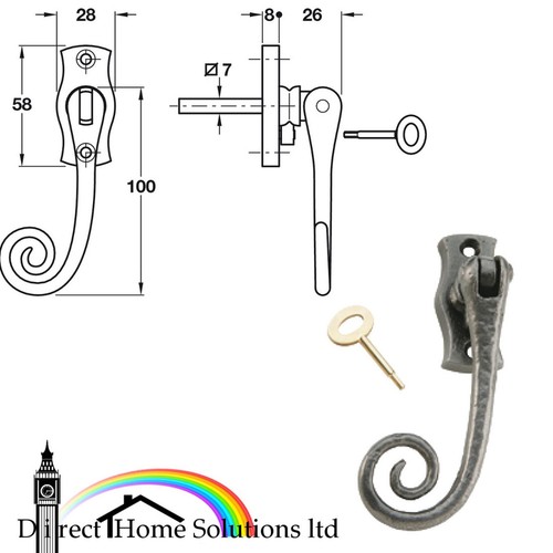 Kirkpatrick antique iron black - iron,