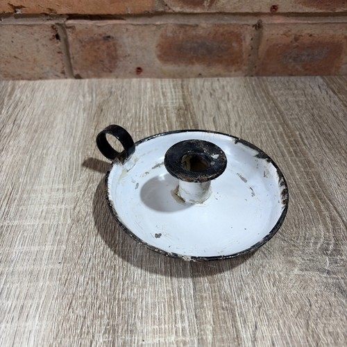 Vintage enamel candle - enamel,