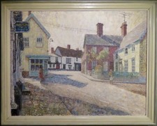 Pauline Plummer (1930-2023) Large EXHIBITED NEAC 1965 oil painting EYE SUFFOLK