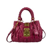 Miu Miu Matelassé Two-Handle