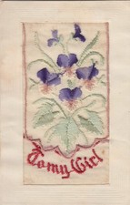 WW1 Embroidered Silk Postcard