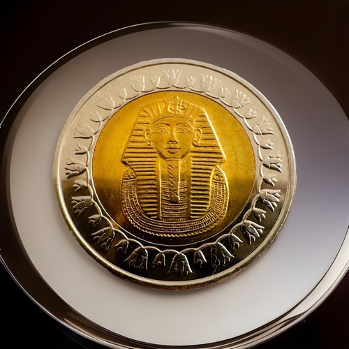 Royal king tut - golden, mask