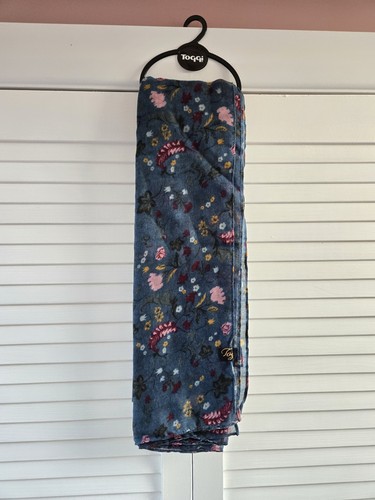 Toggi floral scarf dark teal - floral, 'dark