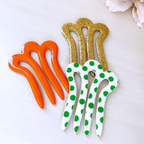 Polka dot flamenco hair - polka,