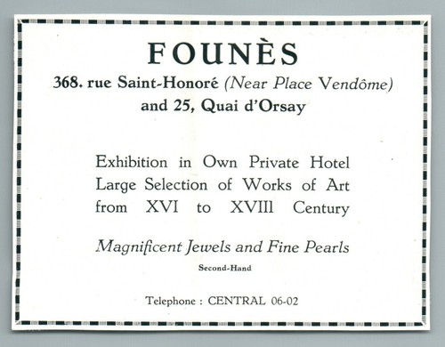 1926 founès jeweler - founès, place
