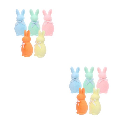 Reusable flocked bunny - reusable,