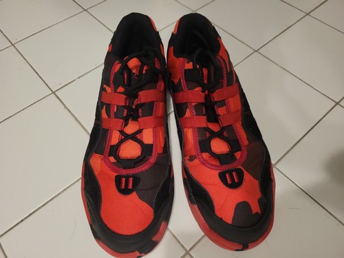 Double red mens shoes - red,