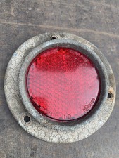 Vintage Lucas 3158 3" Red Reflector in Original Rubber mount
