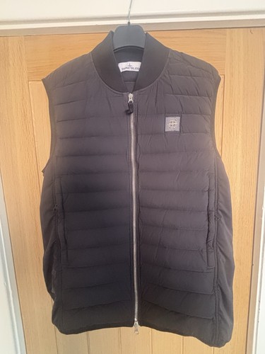 Stone island gilet loom woven - stone,