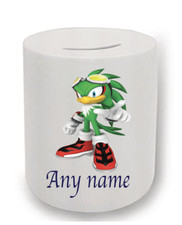 Sonic the Hedgehog Jet the Hawk personalised moneybox 