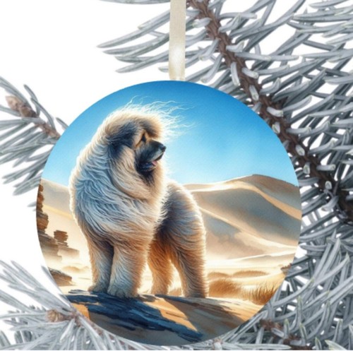 Leonberger dog hanging bauble - leonberger,