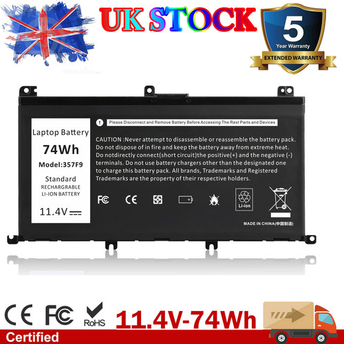 357f9 laptop battery for - laptop, dell