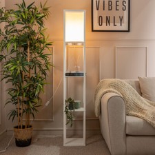 Standard Floor Lamp with Shelf