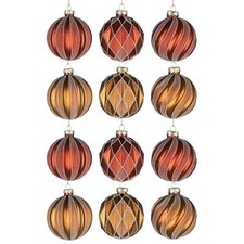 8cm christmas baubles glass - 8cm,
