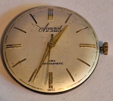 Vintage Accurist 21 Jewels Mechanical Watch Movement (Balance Is Okay)