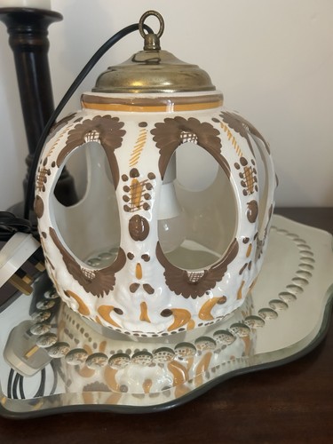 Vintage ceramic lamp hand - vintage,