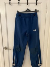 Spotty Otter Boys Girls Waterproof Trousers Blue Age 13+