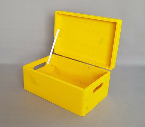 Wooden box storage chest - wooden,