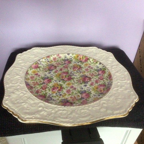 Vintage chintz large - chintz, platter