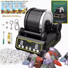 Professional Hobby Rock Tumbler Kit - Rock Polisher for Kids & Adults