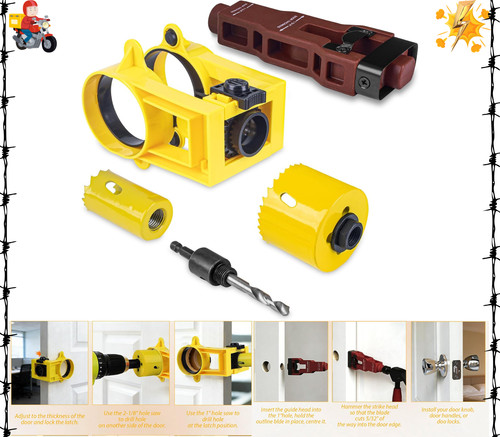 Door lock installation kit - lock,