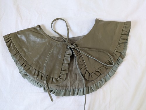 Leather detachable collar - leather,