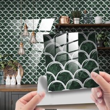 24pcs Vintage Moroccan Stickers Tile Mosaic Waterproof Self-adhesive Wall Stick