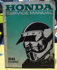 1988 HONDA NX650 SERVICE MANUAL