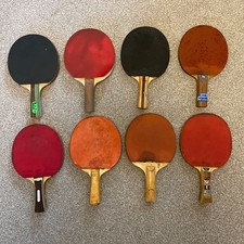 Vintage Dunlop Max Impact Pro Table Tennis Bat plus 7 others as well 