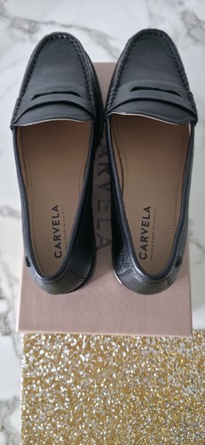 Carvela black leather round - carvela,