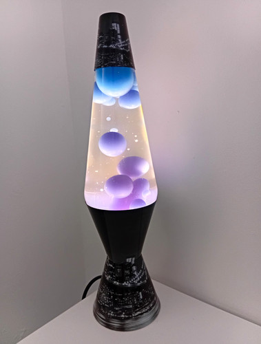 Lava galaxy - lamp, black