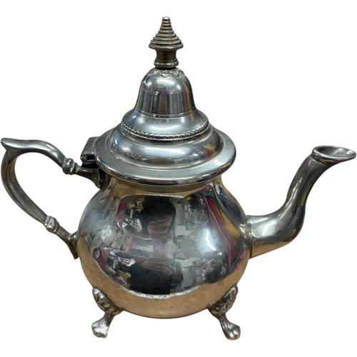 Vintage silver plated teapot - silver,