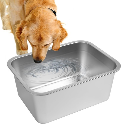 Stainless steel dog bowl - stainless,