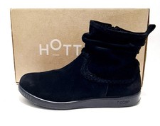 Hotter Pixie Black Suede Boots