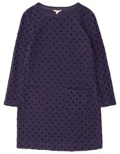 WHITE STUFF Womens Jumper Dress UK 12 Medium  Navy Blue Spotted BV20