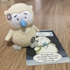 Me To You My Blue Nose Friends wise owl no 16 Figurine ornament with card