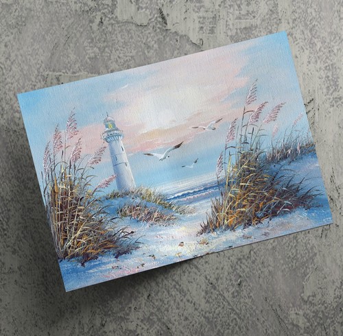 Scenic lighthouse beach - lighthouse,