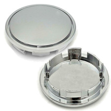 FIT AUDI 4PCS 65MM CHROME ABS PLASTIC CAR WHEEL CENTER RIM HUB COVER CAPS BLANK