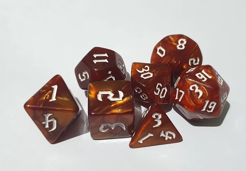 Dnd dice set - dice, resin