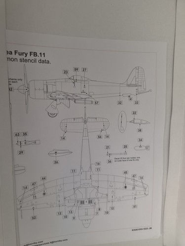 Airfix hawker sea fury - airfix,