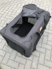 PetProved Dog Travel Crate Carrier Cat Black 70 x 52 x 52 cm Foldable Collapsibl