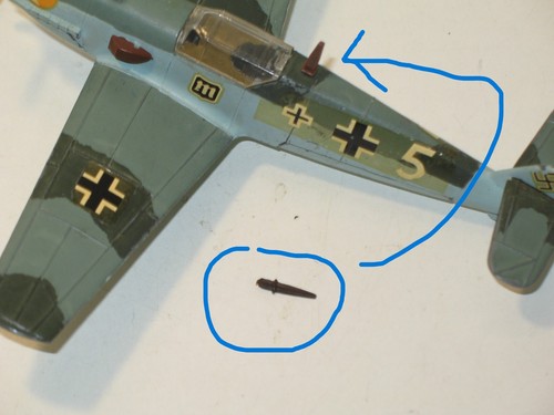 Dinky toys cockpit antenna for - toys,