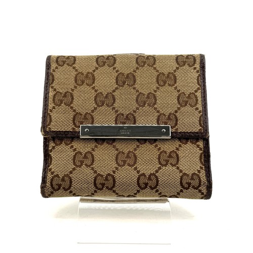 Gucci canvas bifold - bifold, wallet