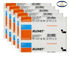 JELONET Parafin Gauze First Aid Wound Dressing 10cm x 10cm - PACK OF 5