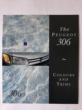 Peugeot 306 Colours & Trims Brochure 1993 on