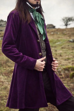 New Merton men's velvet frock Coat