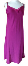 Ladies satin lace chemise - &,
