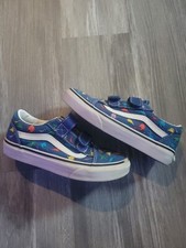 Vans DINOSAURS Blue KIDS Size 2.5 VANosaurs On Shoes Limited PRO SK8